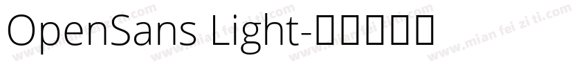 OpenSans Light字体转换